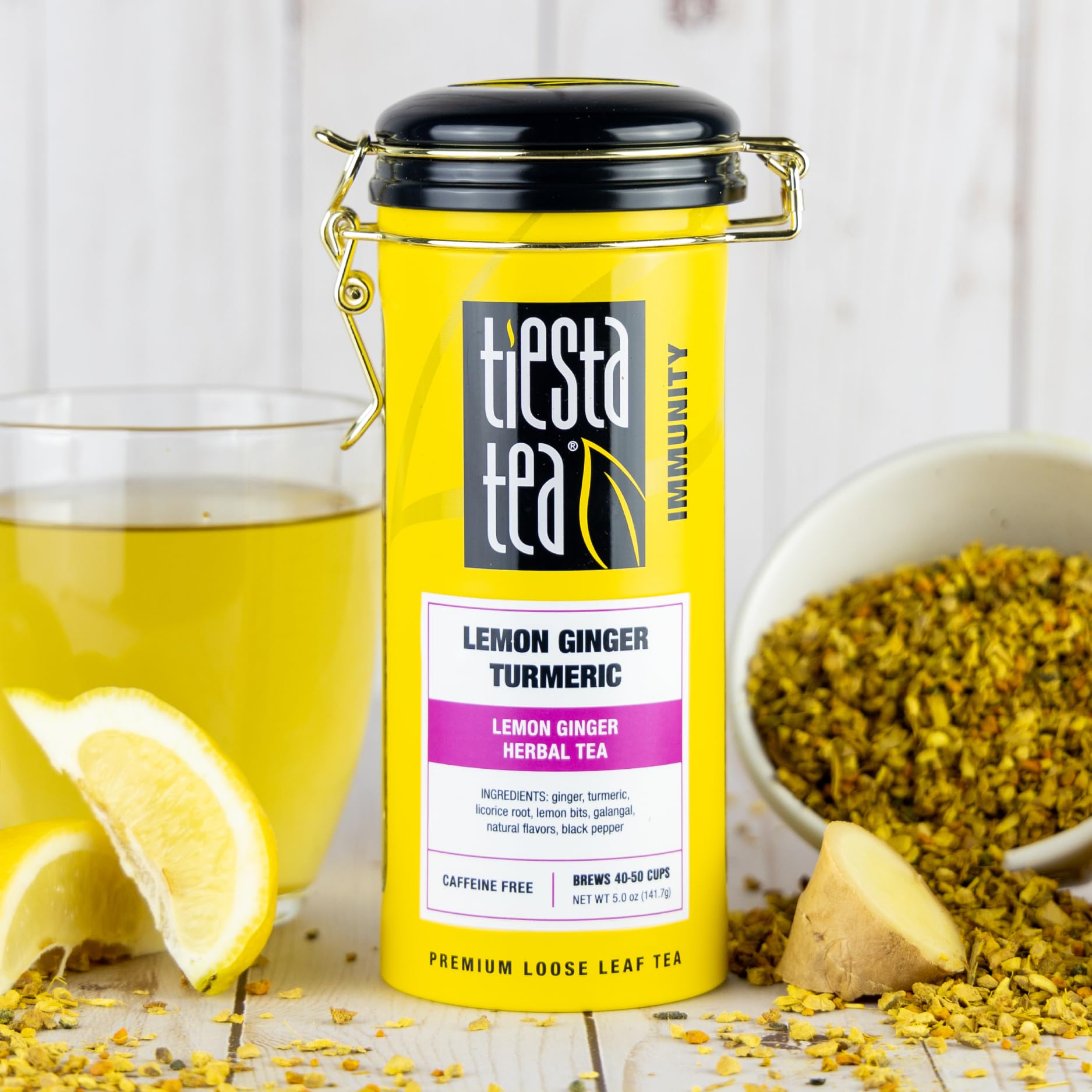 Amazon.com : Tiesta Tea - Lemon Ginger Turmeric, Loose Leaf, Lemon